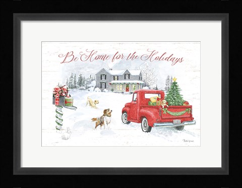 Framed Farmhouse Holidays VI Print