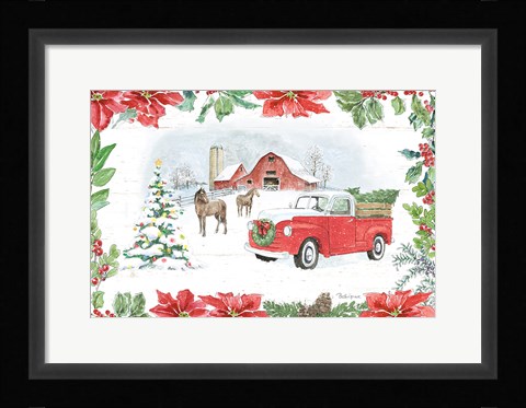 Framed Farmhouse Holidays I Print