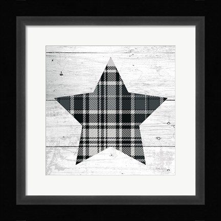Framed Nordic Holiday XIII Plaid Print