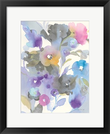 Framed Jewel Garden I Print