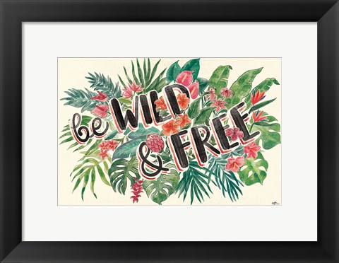 Framed Jungle Vibes VI Print