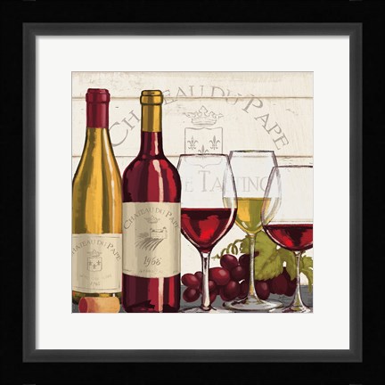 Framed Wine Tasting II Print
