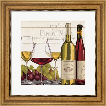 Framed Wine Tasting III Print