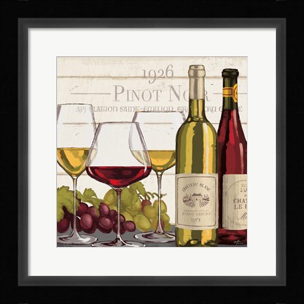 Framed Wine Tasting III Print
