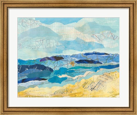 Framed Abstract Coastal II Print