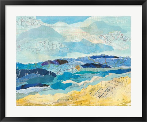 Framed Abstract Coastal II Print