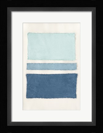 Framed Painted Weaving V Crop Print