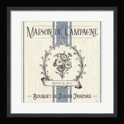 Framed French Farmhouse IV Print