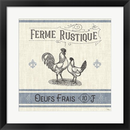 Framed French Farmhouse II Print