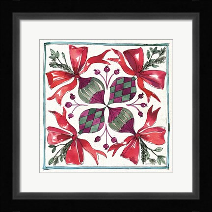 Framed Seasonal Charm IX Print