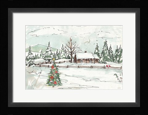 Framed Seasonal Charm X Print