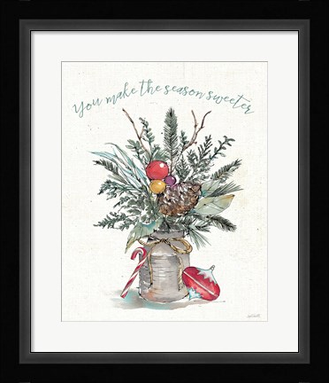Framed Seasonal Charm II Print