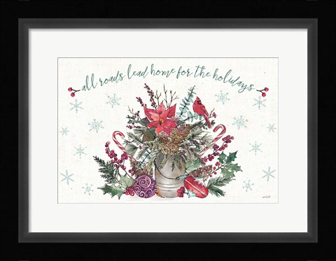 Framed Seasonal Charm I Print