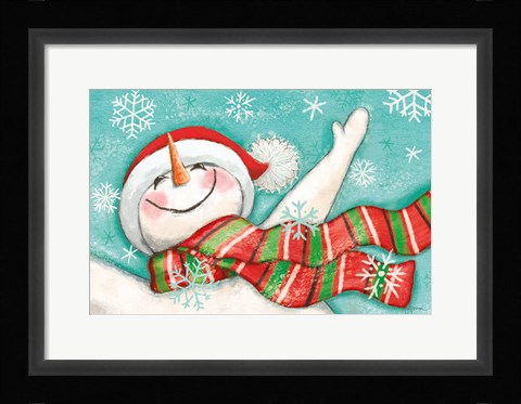 Framed Let it Snow I Eyes Open Print
