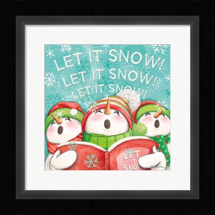 Framed Let it Snow VIII Eyes Open Print