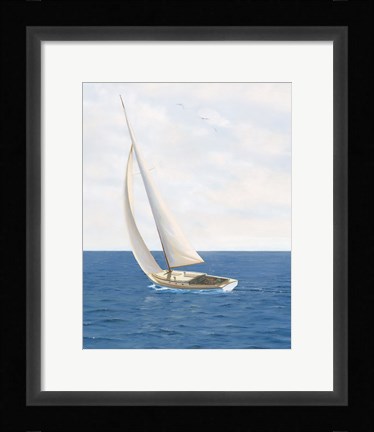 Framed Day at Sea II Print