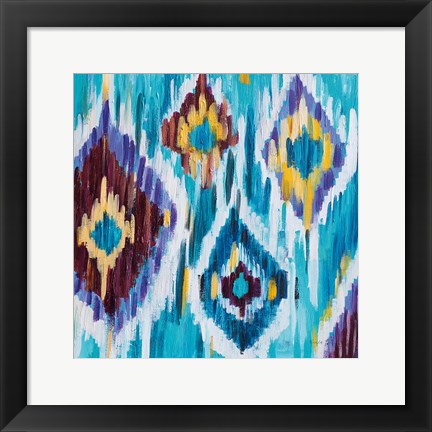 Framed Ikat Jewel III Print