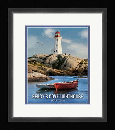 Framed Peggy's Cove Print