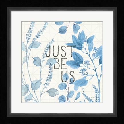 Framed Mixed Greens LXV Blue Print