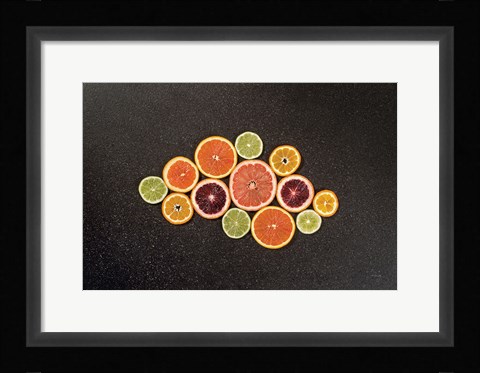 Framed Citrus Drama I Print