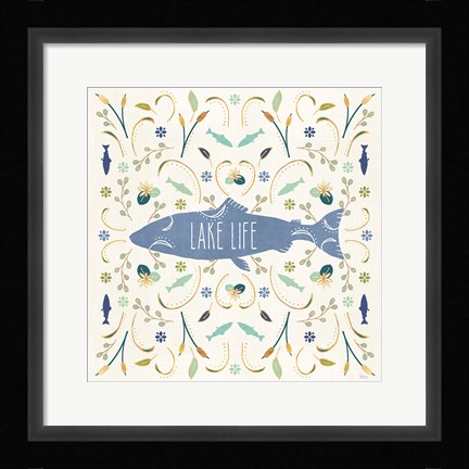 Framed Otomi Lake V Print