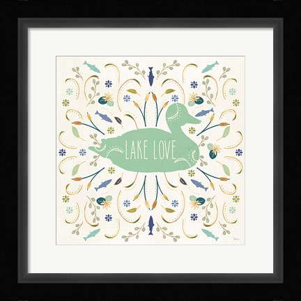 Framed Otomi Lake II Print