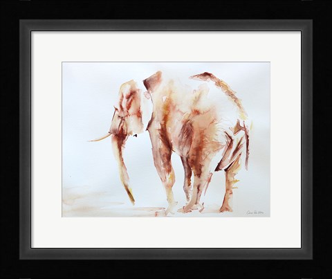 Framed Lone Elephant Print