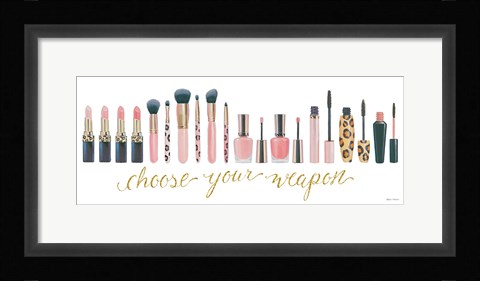 Framed Wake Up and Make Up IX Print