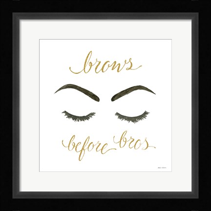 Framed Wake Up and Make Up II Print