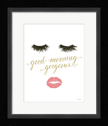 Framed Wake Up and Make Up VIII Print