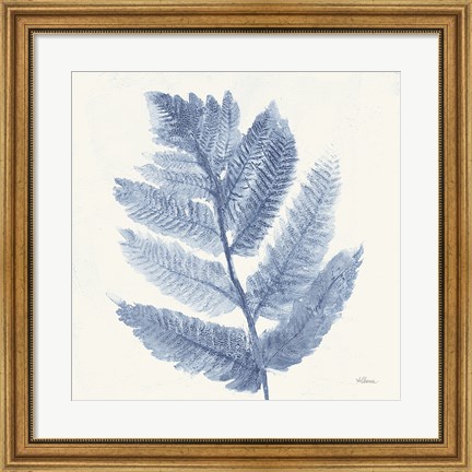 Framed Forest Ferns I Blue Print