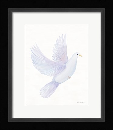 Framed Easter Blessing Dove I Print