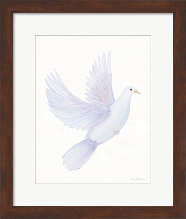 Framed Easter Blessing Dove I Print
