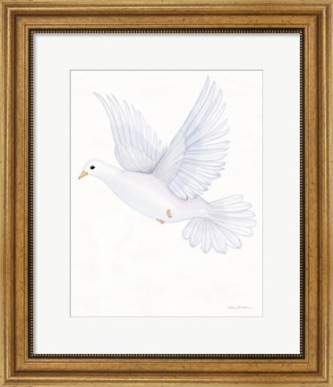 Framed Easter Blessing Dove II Print