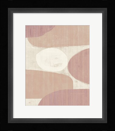 Framed Costa del Sol II Blush Print