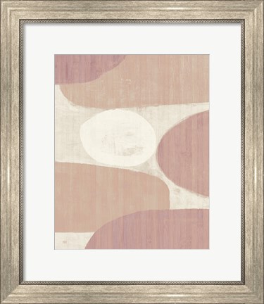 Framed Costa del Sol II Blush Print
