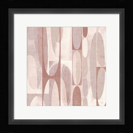 Framed Mod Pods Blush Print