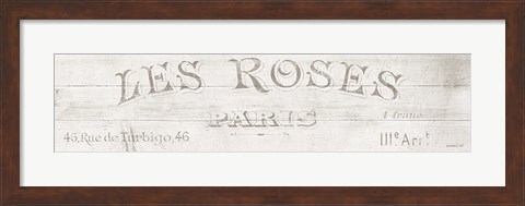 Framed French Roses VII Print