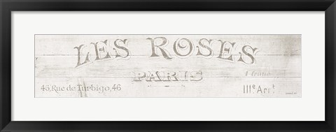 Framed French Roses VII Print
