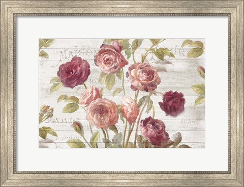 Framed French Roses I Print