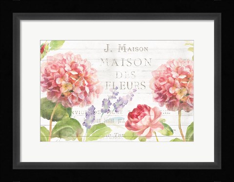 Framed Maison Des Fleurs II Print