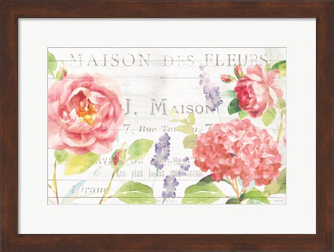 Framed Maison Des Fleurs I Print
