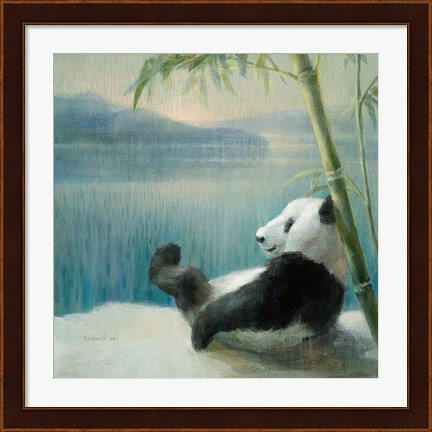 Framed Resting in Bamboo Print