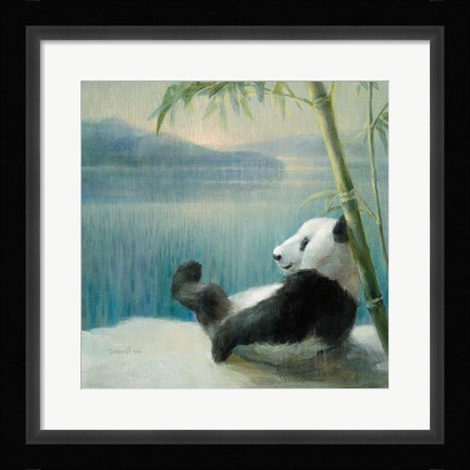 Framed Resting in Bamboo Print