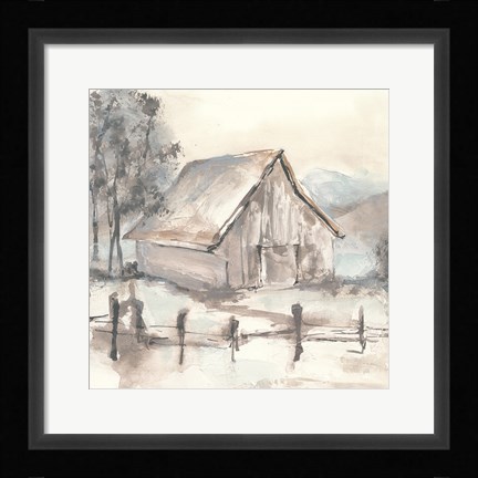 Framed Barn VII Print