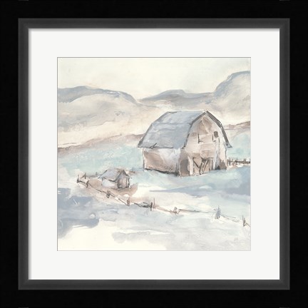 Framed Barn IV Print