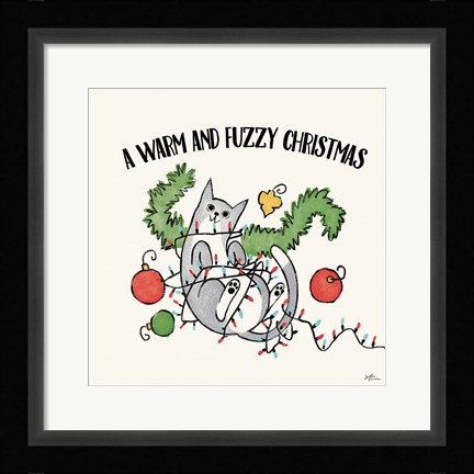Framed Santa Paws II Print