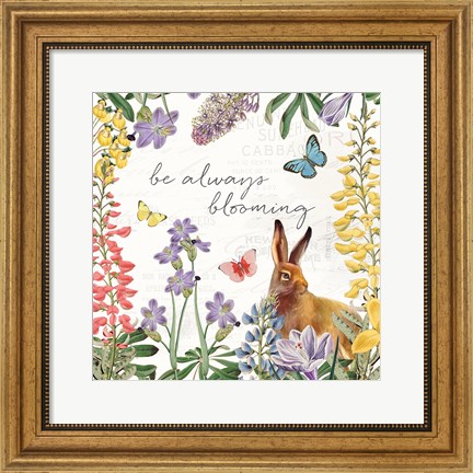 Framed Easter Garden III Print