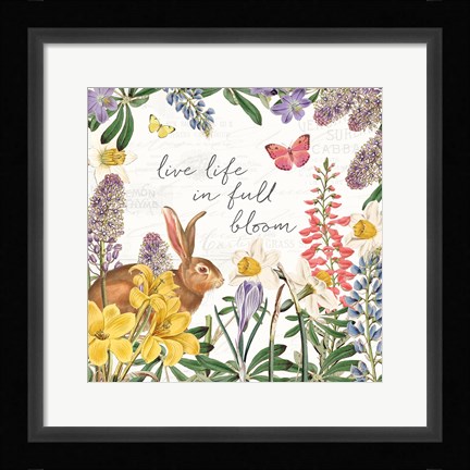 Framed Easter Garden II Print