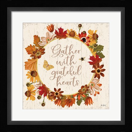 Framed Fall Garden V Print